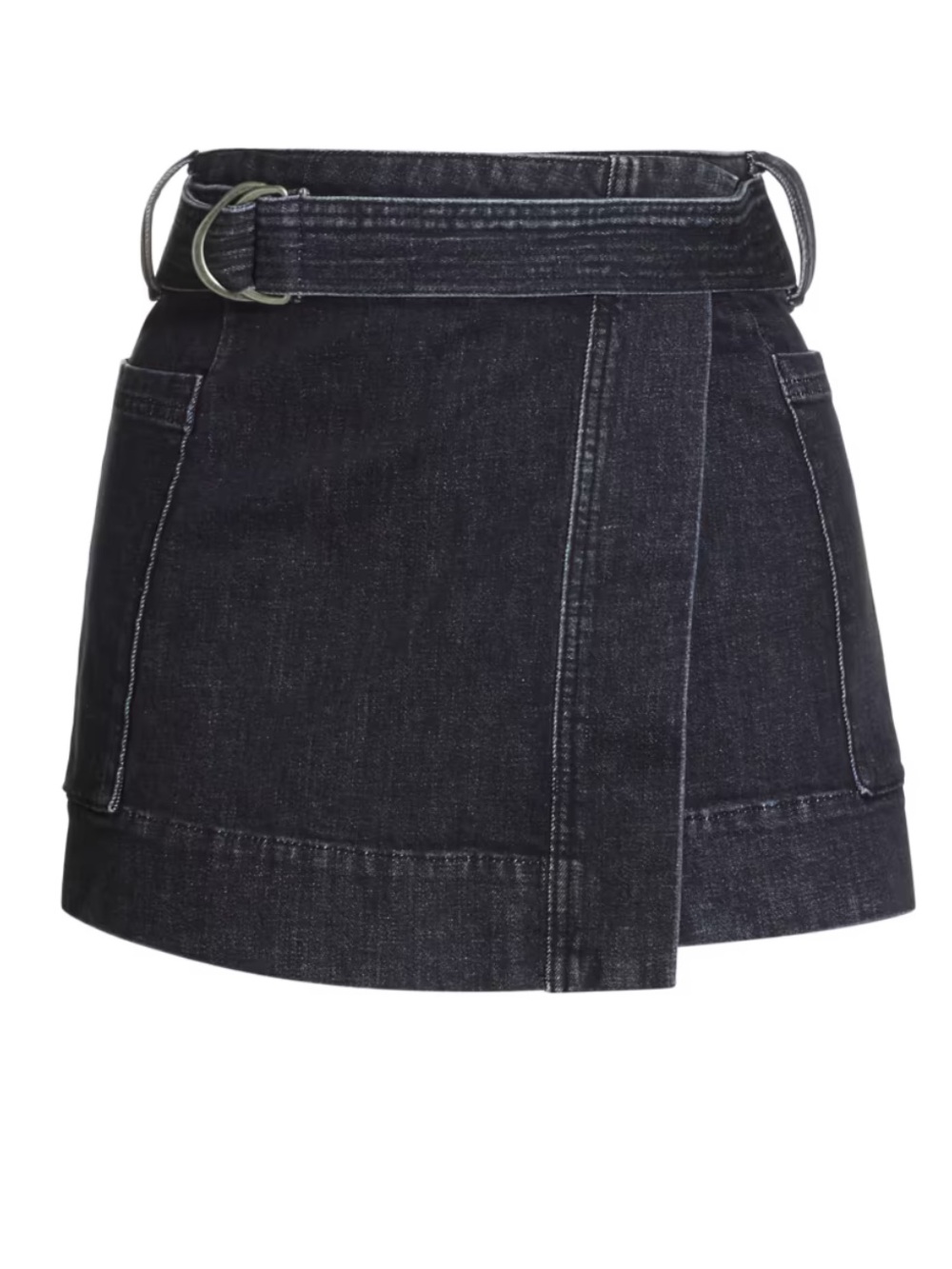 Rails Dark Indigo Denim Mini Skirt with Waist Belt